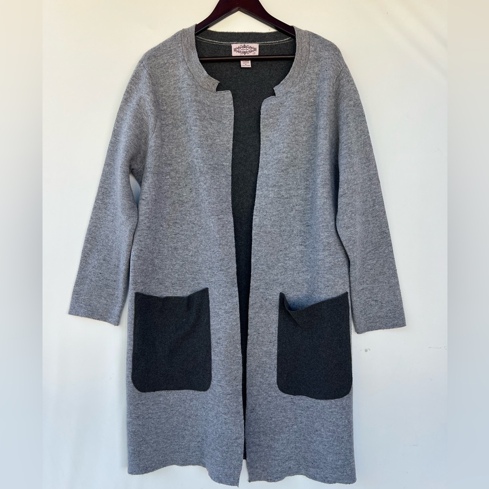 Olivers Charcoal‎ Open-Front Cardigan Wool Blend Size XL